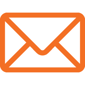 message icon in orange colour